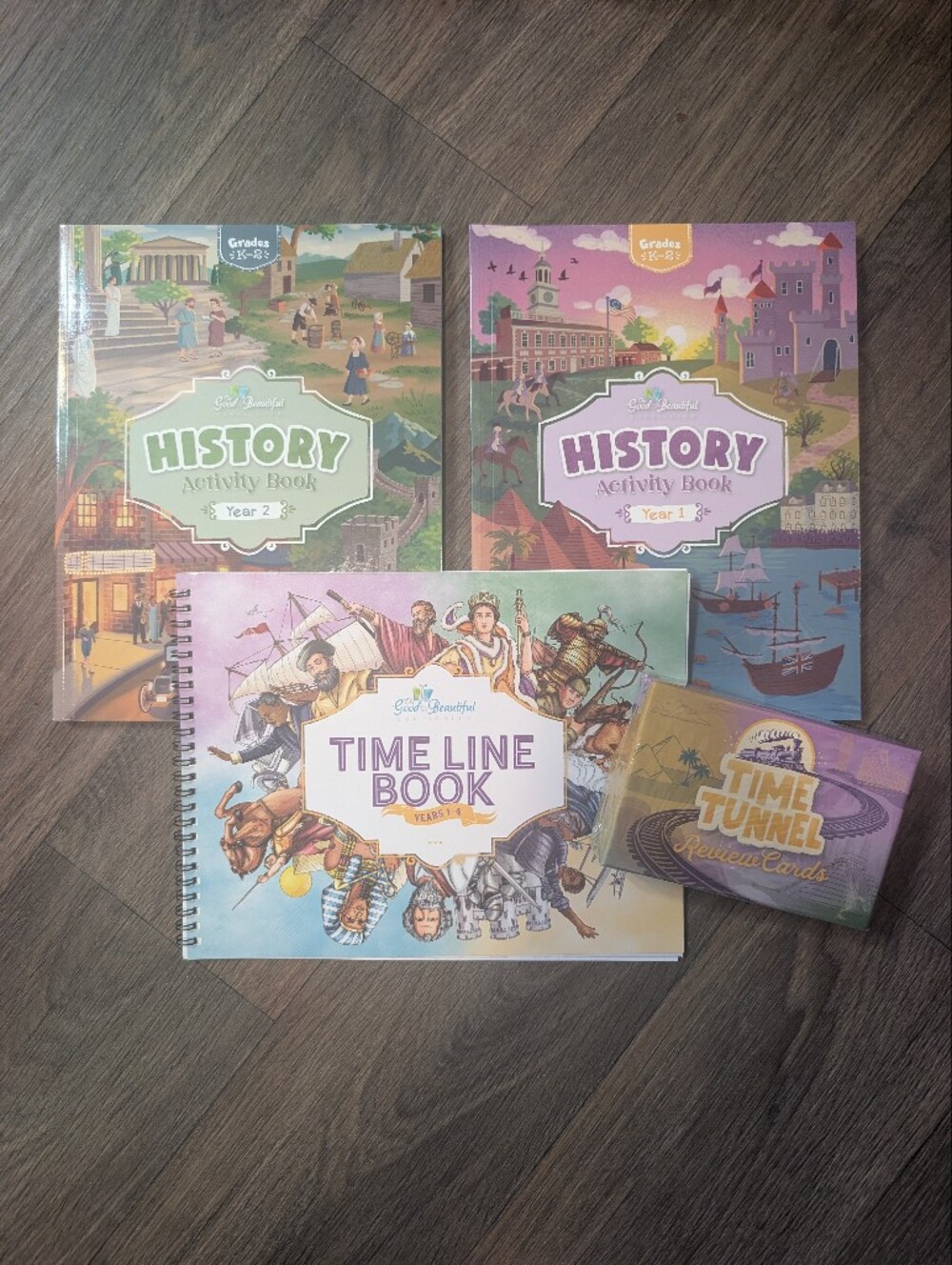 TGTB History Bundle Grades K-2 Time Tunnel Cards, Timeline, Activity Books 1 & 2